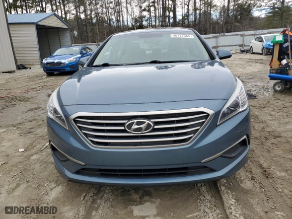 2017 Hyundai Sonata 2.4L with VIN 5NPE24AFXHH556986, listed as a Copart auction lot 46777365 with 64,796 mi miles and Salvage Title. Bid and sale history available at carsss.com. Image 5.