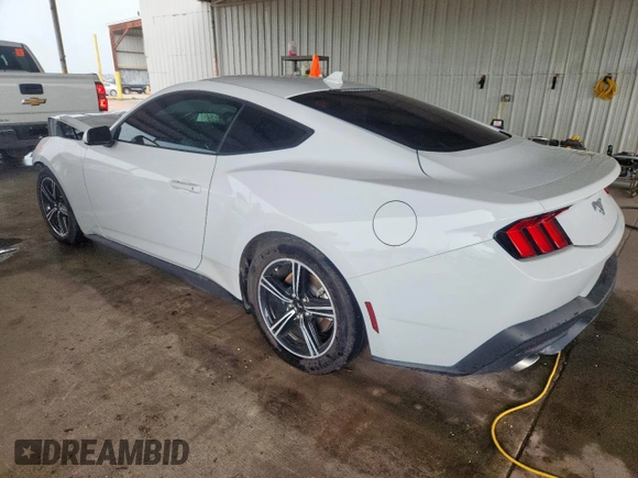 2024 Ford Mustang EcoBoost z VIN 1FA6P8TH4R5111078, wystawiony jako Copart lot #63209895 z przebiegiem 25 503 mil mil oraz Czysty tytuł • Clean title. Historia ofert i sprzedaży dostępna na DreamBid. Obrazek 2.