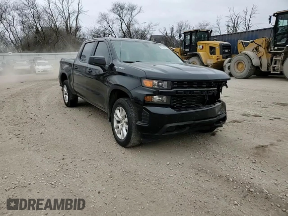 2021 Chevrolet Silverado 1500 Custom with VIN 1GCPYBEH9MZ171784, listed as a Copart auction lot 83081484 with 94,772 mi miles and Salvage Title. Bid and sale history available at DreamBid. Image 13.