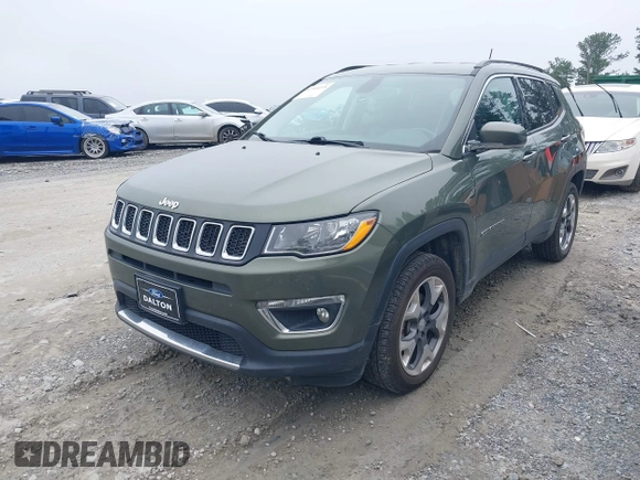 2020 Jeep Compass Limited with VIN 3C4NJDCB2LT127296, listed as a IAAI auction lot 42555235 with 105,259 mi miles and . Bid and sale history available at DreamBid. Image 21.