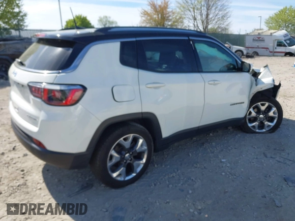 2019 Jeep Compass Limited with VIN 3C4NJDCB6KT740505, listed as a IAAI auction lot 42098770 with 57,733 mi miles and . Bid and sale history available at DreamBid. Image 4.