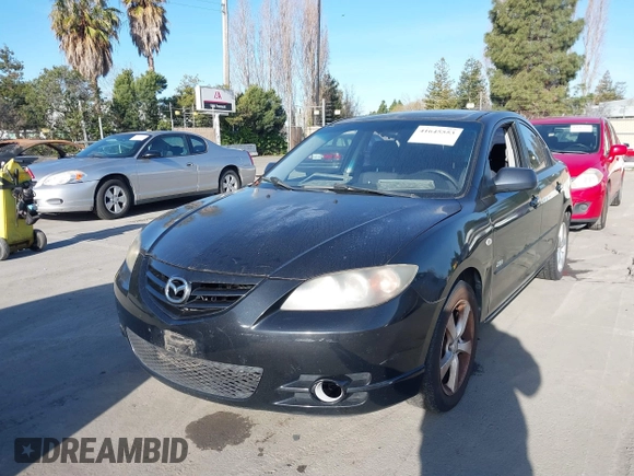 2005 Mazda 3 s with VIN JM1BK323751254849, listed as a IAAI auction lot 41645553 with 241,527 mi miles. Bid and sale history available at carsss.com. Image 2.