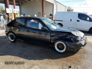 1996 Honda Civic CX with VIN 2HGEJ6323TH103708, listed as a Copart auction lot 80483434 with 91,459 mi miles and Non Repairable. Bid and sale history available at carsss.com. Image 4.