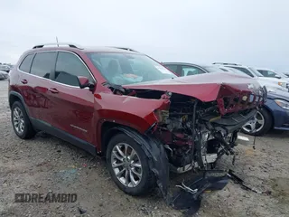 2019 Jeep Cherokee Latitude Plus with VIN 1C4PJLLBXKD278488, listed as a IAAI auction lot 41750218 with 83,203 mi miles. Bid and sale history available at carsss.com. Image 1.