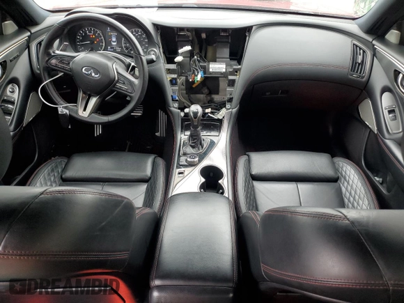 2019 Infiniti Q50 RED SPORT 400 with VIN JN1FV7AP5KM761024, listed as a Copart auction lot 85488304 with 91,709 mi miles and Salvage Title. Bid and sale history available at carsss.com. Image 8.