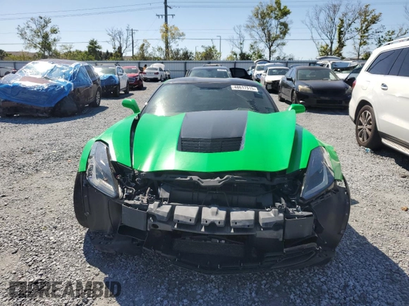 2019 Chevrolet Corvette Grand Sport 1LT with VIN 1G1YW2D74K5115770, listed as a Copart auction lot 48617515 with 48,197 mi miles and Clean title. Bid and sale history available at DreamBid. Image 5.