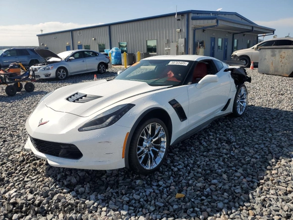 2016 Chevrolet Corvette Z06 2LZ z VIN 1G1YS2D67G5607168, wystawiony jako Copart lot #58703405 z przebiegiem Nie podano mil oraz Szkoda całkowita • Salvage title. Historia ofert i sprzedaży dostępna na DreamBid. Obrazek 1.