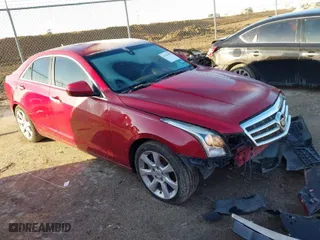 2013 Cadillac ATS with VIN 1G6AA5RX1D0126116, listed as a IAAI auction lot 41210425 with 187,168 mi miles. Bid and sale history available at carsss.com. Image 1.