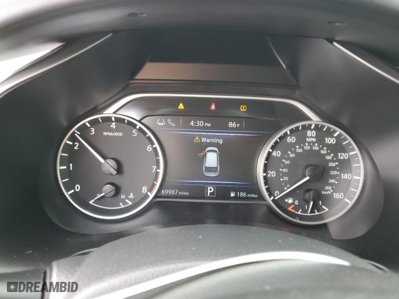 2020 Nissan Murano SV with VIN 5N1AZ2BS3LN105803, listed as a Copart auction lot 43709045 with 69,987 mi miles and Salvage Title. Bid and sale history available at carsss.com. Image 9.