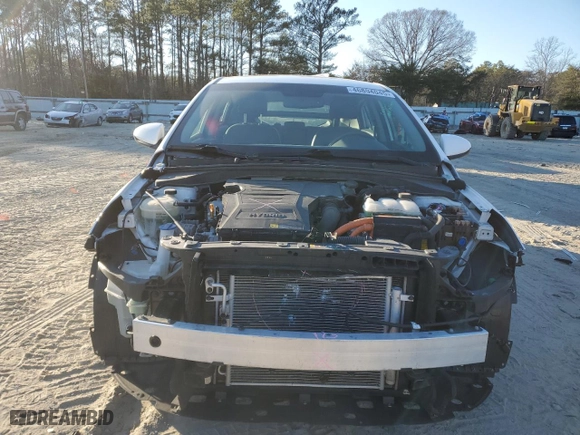 2017 Hyundai Ioniq Hybrid Limited with VIN KMHC85LC1HU020833, listed as a Copart auction lot 46894045 with 129,516 mi miles and Salvage Title. Bid and sale history available at carsss.com. Image 5.
