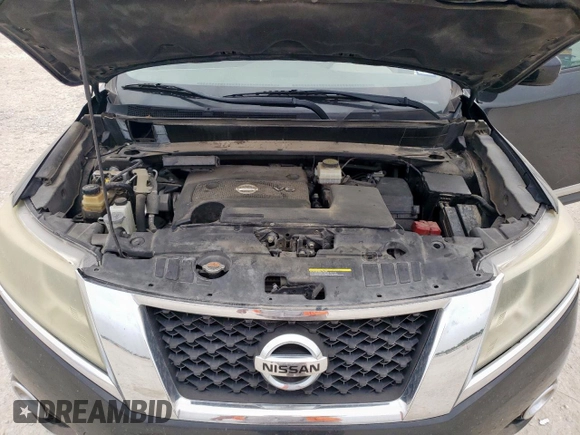 2015 Nissan Pathfinder SV с VIN 5N1AR2MN8FC697478, выставлен на аукционе Copart как лот 56248395 с пробегом 112 625 миль миль и Списание • Salvage title. История ставок и продаж доступна на DreamBid. Изображение 12.