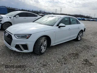 2021 Audi A4 S line Premium with VIN WAUDAAF49MA031307, listed as a Copart auction lot 45544045 with 27,468 mi miles and Salvage Title. Bid and sale history available at DreamBid. Image 1.