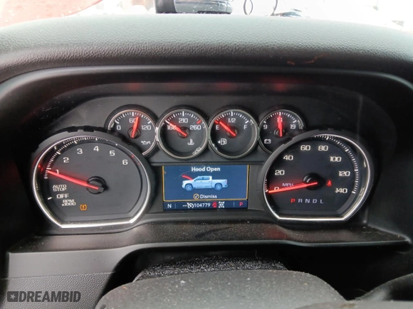 2019 Chevrolet Silverado 1500 LT with VIN 3GCUYDED8KG132130, listed as a Copart auction lot 43818385 with 104,779 mi miles and Salvage Title. Bid and sale history available at carsss.com. Image 9.
