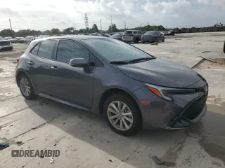2025 Toyota Corolla Hatchback SE with VIN JTND4MBEXS3233984, listed as a Copart auction lot 73129614 with 4,581 mi miles and Salvage Title. Bid and sale history available at carsss.com. Image 4.