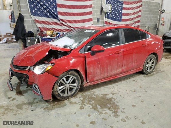 2016 Chevrolet Cruze LT with VIN 1G1BE5SM1G7267911, listed as a Copart auction lot 45299285 with 0 mi miles and Salvage Title. Bid and sale history available at carsss.com. Image 1.