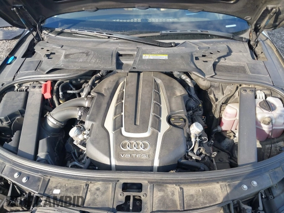2015 Audi A8 L 4.0T with VIN WAU32AFD4FN014063, listed as a IAAI auction lot 41501970 with 158,570 mi miles. Bid and sale history available at carsss.com. Image 10.