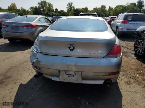 2004 BMW 6 Series 645Ci with VIN WBAEH73464B189718, listed as a Copart auction lot 71392644 with 122,373 mi miles and Salvage Title. Bid and sale history available at carsss.com. Image 6.