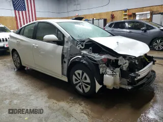 2018 Toyota Prius Two with VIN JTDKARFU4J3055426, listed as a Copart auction lot 48666015 with 76,921 mi miles and Clean Title. Bid and sale history available at carsss.com. Image 4.