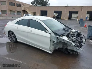 2016 Mercedes-Benz CLA with VIN WDDSJ4EB4GN337393, listed as a IAAI auction lot 41734785 with 1 mi miles. Bid and sale history available at carsss.com. Image 1.