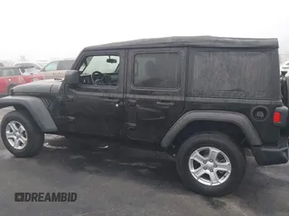 2022 Jeep Wrangler Unlimited Sport with VIN 1C4HJXDG1NW251565, listed as a IAAI auction lot 41163076 with 24,877 mi miles and . Bid and sale history available at DreamBid. Image 14.