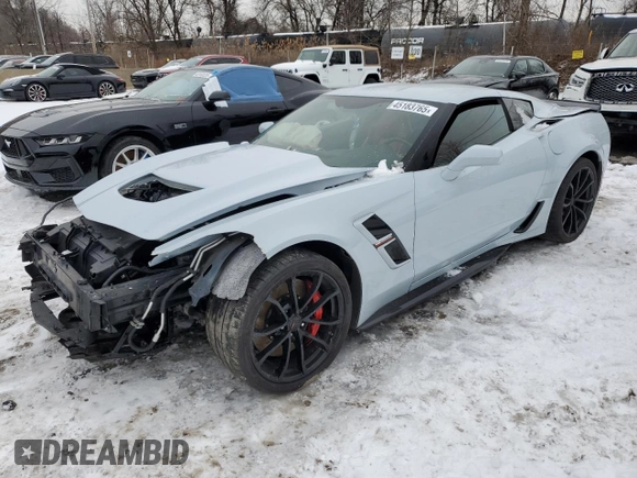 2019 Chevrolet Corvette Grand Sport 1LT с VIN 1G1YW2D71K5112647, выставлен на аукционе Copart как лот 45183765 с пробегом 22 769 миль миль и Списание • Salvage title. История ставок и продаж доступна на DreamBid. Изображение 1.