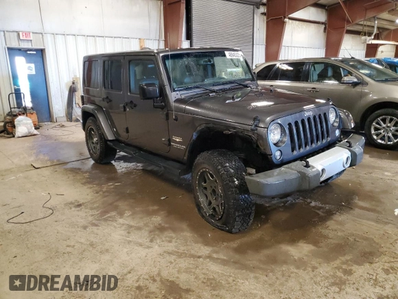 2014 Jeep Wrangler Unlimited Sahara z VIN 1C4BJWEG6EL183943, wystawiony jako Copart lot #48945325 z przebiegiem 171 711 mil mil oraz Czysty tytuł • Clean title. Historia ofert i sprzedaży dostępna na DreamBid. Obrazek 4.