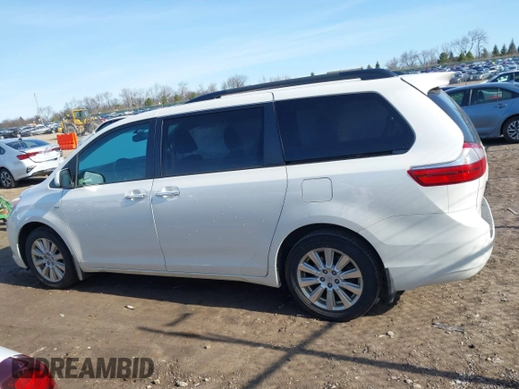 2017 Toyota Sienna with VIN 5TDDZ3DC3HS151274, listed as a IAAI auction lot 41936227 with 159,597 mi miles and . Bid and sale history available at DreamBid. Image 14.