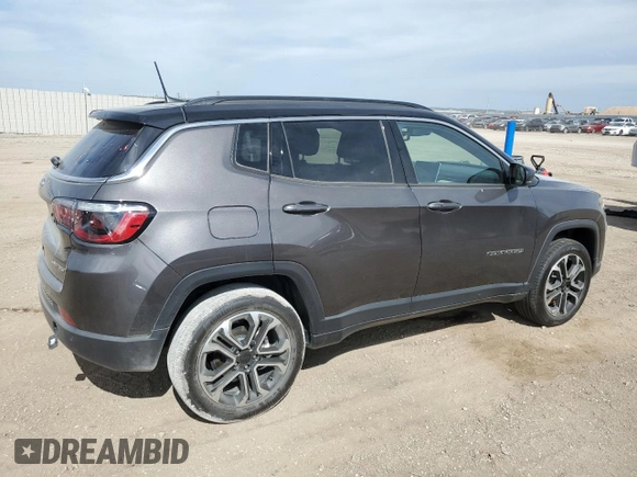 2024 Jeep Compass Limited с VIN 3C4NJDCN1RT602861, выставлен на аукционе Copart как лот 55702605 с пробегом 15 029 миль миль и Списание • Salvage title. История ставок и продаж доступна на DreamBid. Изображение 3.
