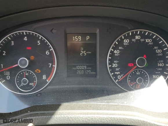 2013 Volkswagen Passat S w/Appearance with VIN 1VWAH7A33DC094262, listed as a Copart auction lot 49804995 with 268,129 mi miles and Salvage Title. Bid and sale history available at carsss.com. Image 9.