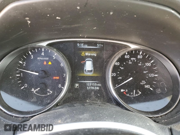 2016 Nissan Rogue SV with VIN 5N1AT2MV1GC823120, listed as a Copart auction lot 49670025 with 122,153 mi miles and Salvage Title. Bid and sale history available at DreamBid. Image 9.