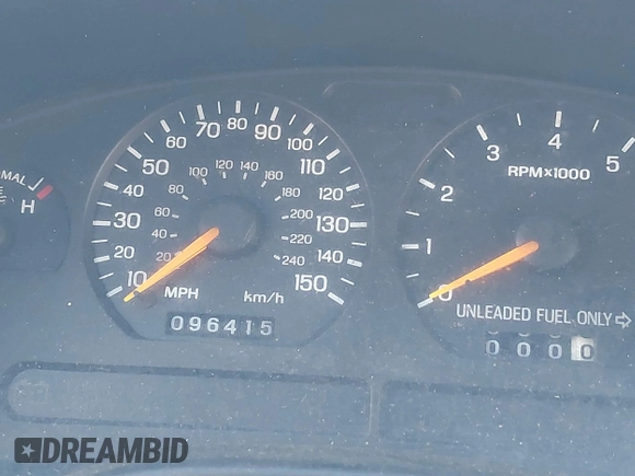 1998 Ford Mustang GT with VIN 1FAFP45X3WF201910, listed as a IAAI auction lot 41882210 with 96,415 mi miles. Bid and sale history available at carsss.com. Image 7.