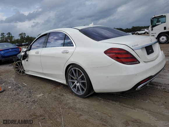 2019 Mercedes-Benz S-Class S 560 with VIN WDDUG8DB1KA451321, listed as a Copart auction lot 78450444 with 0 mi miles and Salvage Title. Bid and sale history available at carsss.com. Image 2.