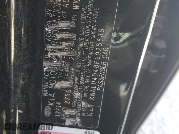 2015 Kia K900 Premium z VIN KNALU4D48F6025639, wystawiony jako Copart lot #60938575 z przebiegiem 136 772 mil mil oraz Szkoda całkowita • Salvage title. Historia ofert i sprzedaży dostępna na DreamBid. Obrazek 12.
