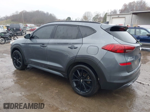 2019 Hyundai Tucson Ultimate with VIN KM8J3CAL2KU929121, listed as a IAAI auction lot 40793502 with 142,846 mi miles. Bid and sale history available at carsss.com. Image 3.