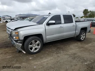2015 Chevrolet Silverado 1500 LT with VIN 3GCUKREHXFG295773, listed as a Copart auction lot 47859574 with 198,123 mi miles and Salvage Title. Bid and sale history available at carsss.com. Image 1.