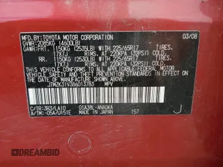 2008 Toyota RAV4 Ltd with VIN JTMZK31V386013783, listed as a Copart auction lot 43064825 with 156,451 mi miles and Salvage Title. Bid and sale history available at carsss.com. Image 12.