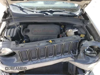 2017 Jeep Renegade Trailhawk with VIN ZACCJBCBXHPE97129, listed as a Copart auction lot 57259825 with 71,380 mi miles and Non repairable. Bid and sale history available at DreamBid. Image 12.