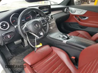 2017 Mercedes-Benz C 300 z VIN WDDWJ4KBXHF341482, wystawiony jako Copart lot #53969185 z przebiegiem 119 121 mil mil oraz Szkoda całkowita • Salvage title. Historia ofert i sprzedaży dostępna na DreamBid. Obrazek 8.