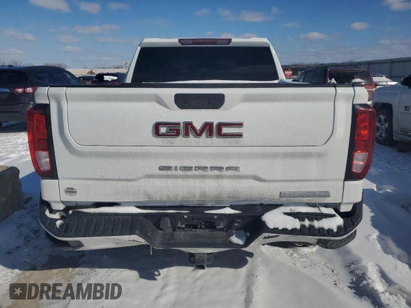 2021 GMC Sierra 1500 Elevation with VIN 3GTU9CET6MG367479, listed as a Copart auction lot 45687305 with 58,807 mi miles and Salvage Title. Bid and sale history available at DreamBid. Image 6.