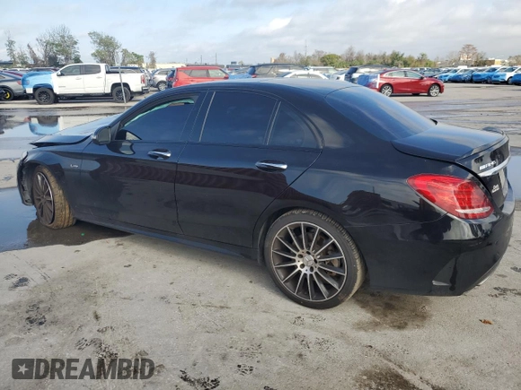 2017 Mercedes-Benz C 43 AMG with VIN 55SWF6EB7HU188565, listed as a Copart auction lot 87072524 with Not Provided miles and Salvage Title. Bid and sale history available at DreamBid. Image 2.