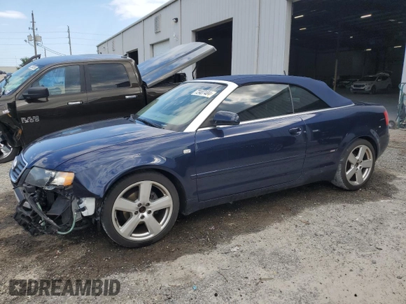 2006 Audi A4 1.8T with VIN WAUBC48H66K011757, listed as a Copart auction lot 72407404 with 66,972 mi miles and Salvage Title. Bid and sale history available at carsss.com. Image 1.