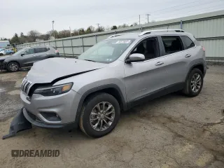 2019 Jeep Cherokee Latitude Plus with VIN 1C4PJMLX8KD447411, listed as a Copart auction lot 52670855 with 40,966 mi miles and Salvage Title. Bid and sale history available at carsss.com. Image 1.