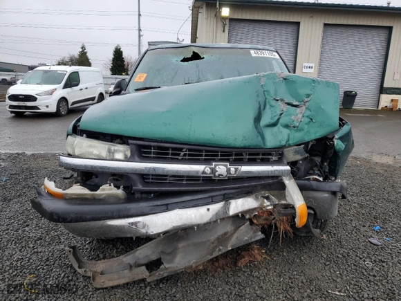 1999 Chevrolet Silverado 1500 LS with VIN 2GCEC19TXX1139101, listed as a Copart auction lot 48391105 with 0 mi miles and Salvage Title. Bid and sale history available at carsss.com. Image 5.