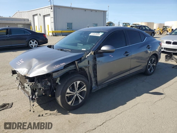2021 Nissan Sentra SV with VIN 3N1AB8CV8MY294640, listed as a Copart auction lot 51853695 with 111,134 mi miles and Salvage Title. Bid and sale history available at DreamBid. Image 1.