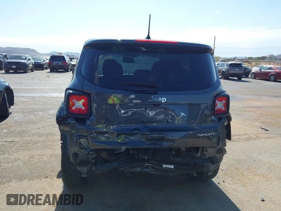 2022 Jeep Renegade Sport with VIN ZACNJDA13NPN49563, listed as a IAAI auction lot 42183338 with 17,945 mi miles and . Bid and sale history available at DreamBid. Image 16.