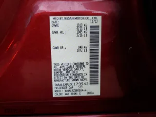 2013 Nissan Altima 2.5 SL with VIN 1N4AL3AP3DC179542, listed as a Copart auction lot 50597455 with 177,779 mi miles and Salvage Title. Bid and sale history available at carsss.com. Image 12.