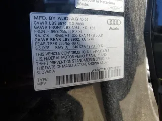 2008 Audi Q7 3.6L with VIN WA1AY74LX8D026677, listed as a Copart auction lot 46836015 with 201,566 mi miles and Salvage Title. Bid and sale history available at carsss.com. Image 14.