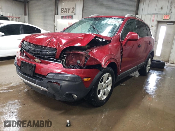 2013 Chevrolet Captiva Sport LS with VIN 3GNAL2EK7DS577647, listed as a Copart auction lot 52230965 with 117,516 mi miles and Salvage Title. Bid and sale history available at carsss.com. Image 1.