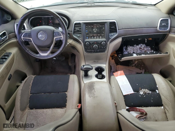 2014 Jeep Grand Cherokee Overland with VIN 1C4RJFCT3EC338107, listed as a Copart auction lot 50164755 with 143,993 mi miles and Clean Title. Bid and sale history available at carsss.com. Image 8.