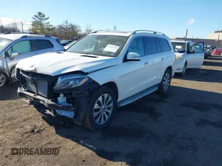 2019 Mercedes-Benz GLS 450 with VIN 4JGDF6EE1KB237803, listed as a IAAI auction lot 41441560 with 27,869 mi miles and . Bid and sale history available at DreamBid. Image 2.